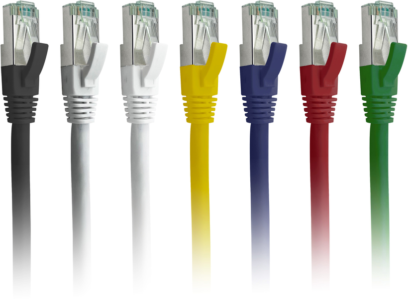 GRS Patch Cable RJ45 S/FTP Cat6a 1m gn