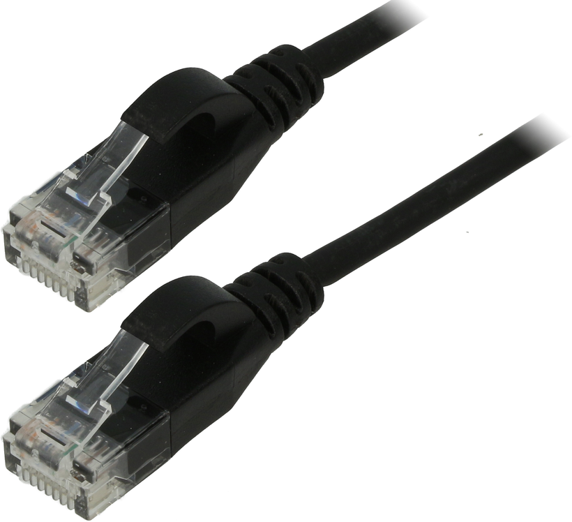 Patch Cable RJ45 U/UTP Cat6a 7.5m Black