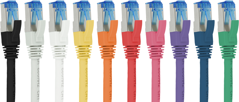 Patch Cable RJ45 S/FTP Cat6a 15m Grey