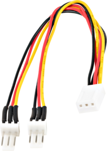 Power Adapter 1x3pin/f - 2x3pin/m 0.15m