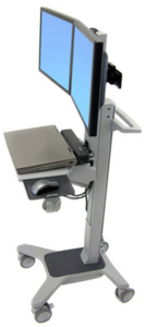 Ergotron NeoFlex Dual WideView Rollwagen