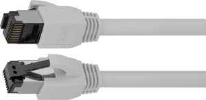 LINDY Patch Cable RJ45 S/FTP Cat8.1 Grey Zero Halogen