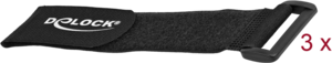 Serre-câbles scratch 280 mm noir x3